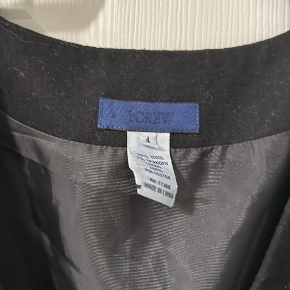 J. Crew Classic Black Midi Dress